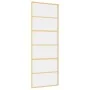Schiebetür aus transparentem ESG-Glas und goldenem Aluminium von , Türen für zu Hause - Ref: Foro24-155160, Preis: 124,04 €, ...