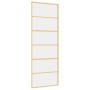 Schiebetür aus transparentem ESG-Glas und goldenem Aluminium von , Türen für zu Hause - Ref: Foro24-155160, Preis: 124,04 €, ...
