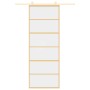 Schiebetür aus transparentem ESG-Glas und goldenem Aluminium von , Türen für zu Hause - Ref: Foro24-155160, Preis: 124,04 €, ...
