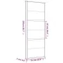 Schiebetür aus transparentem ESG-Glas und goldenem Aluminium von , Türen für zu Hause - Ref: Foro24-155160, Preis: 124,04 €, ...
