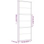Schiebetür aus transparentem ESG-Glas und goldenem Aluminium von , Türen für zu Hause - Ref: Foro24-155160, Preis: 124,04 €, ...