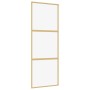 Schiebetür aus transparentem ESG-Glas und goldenem Aluminium von , Türen für zu Hause - Ref: Foro24-155148, Preis: 147,45 €, ...