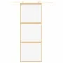 Puerta corredera dorada de vidrio ESG transparente y aluminio by , Doors for the home - Ref: Foro24-155148, Price: 145,14 €, ...
