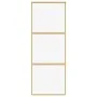 Puerta corredera dorada de vidrio ESG transparente y aluminio by , Doors for the home - Ref: Foro24-155148, Price: 145,14 €, ...