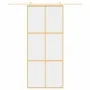 Puerta corredera dorada de vidrio ESG transparente y aluminio by , Doors for the home - Ref: Foro24-155155, Price: 157,74 €, ...