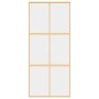 Schiebetür aus transparentem ESG-Glas und goldenem Aluminium von , Türen für zu Hause - Ref: Foro24-155155, Preis: 160,30 €, ...