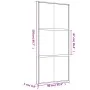Schiebetür aus transparentem ESG-Glas und goldenem Aluminium von , Türen für zu Hause - Ref: Foro24-155155, Preis: 157,74 €, ...