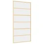 Schiebetür aus transparentem ESG-Glas und goldenem Aluminium von , Türen für zu Hause - Ref: Foro24-155162, Preis: 169,46 €, ...