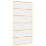 Schiebetür aus transparentem ESG-Glas und goldenem Aluminium von , Türen für zu Hause - Ref: Foro24-155162, Preis: 172,24 €, ...