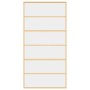 Schiebetür aus transparentem ESG-Glas und goldenem Aluminium von , Türen für zu Hause - Ref: Foro24-155162, Preis: 172,24 €, ...
