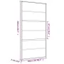 Schiebetür aus transparentem ESG-Glas und goldenem Aluminium von , Türen für zu Hause - Ref: Foro24-155162, Preis: 169,46 €, ...