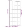 Schiebetür aus transparentem ESG-Glas und goldenem Aluminium von , Türen für zu Hause - Ref: Foro24-155174, Preis: 177,35 €, ...