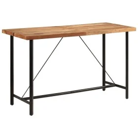 Mesa alta de hierro y madera maciza de acacia 180x70x107 cm by , Kitchen and dining tables - Ref: Foro24-356378, Price: 328,6...