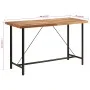 Hohes Tisch aus Eisen und massivem Akazienholz 180x70x107 cm von , Küchen- und Esstische - Ref: Foro24-356378, Preis: 327,51 ...