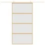 Schiebetür aus goldenem ESG-Milchglas und Aluminium von , Türen für zu Hause - Ref: Foro24-155183, Preis: 183,68 €, Rabatt: %
