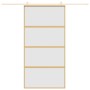 Schiebetür aus goldenem ESG-Milchglas und Aluminium von , Türen für zu Hause - Ref: Foro24-155183, Preis: 187,47 €, Rabatt: %