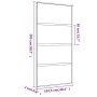 Schiebetür aus goldenem ESG-Milchglas und Aluminium von , Türen für zu Hause - Ref: Foro24-155183, Preis: 187,47 €, Rabatt: %
