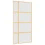 Schiebetür aus goldenem ESG-Milchglas und Aluminium von , Türen für zu Hause - Ref: Foro24-155195, Preis: 188,93 €, Rabatt: %