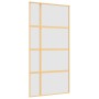 Schiebetür aus goldenem ESG-Milchglas und Aluminium von , Türen für zu Hause - Ref: Foro24-155195, Preis: 192,01 €, Rabatt: %