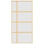 Schiebetür aus goldenem ESG-Milchglas und Aluminium von , Türen für zu Hause - Ref: Foro24-155195, Preis: 192,01 €, Rabatt: %
