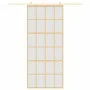 Schiebetür aus goldfarbenem ESG-Milchglas und Aluminium 90x205cm. von , Türen für zu Hause - Ref: Foro24-155176, Preis: 174,6...