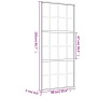 Schiebetür aus goldfarbenem ESG-Milchglas und Aluminium 90x205cm. von , Türen für zu Hause - Ref: Foro24-155176, Preis: 177,0...
