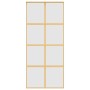Schiebetür aus goldfarbenem ESG-Milchglas und Aluminium 90x205cm. von , Türen für zu Hause - Ref: Foro24-155188, Preis: 181,8...