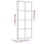 Puerta corredera dorada vidrio ESG esmerilado aluminio 90x205cm de , Puertas para el hogar - Ref: Foro24-155188, Precio: 178,...