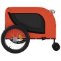 Fahrradanhänger für Haustiere aus Eisen und Oxford-Gewebe in Orange und Schwarz. von , Kinderwagen für Haustiere - Ref: Foro2...