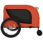 Remolque de bicicleta mascotas hierro tela Oxford naranja negro de , Cochecitos para mascotas - Ref: Foro24-94026, Precio: 88...