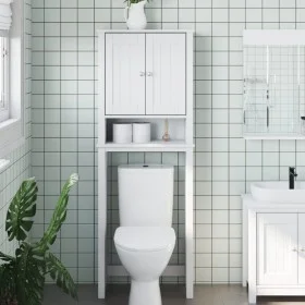 Toilettenmöbel BERG Massivholz Weiß 60x27x164,5 cm von , Badezimmermöbel - Ref: Foro24-358554, Preis: 159,44 €, Rabatt: %