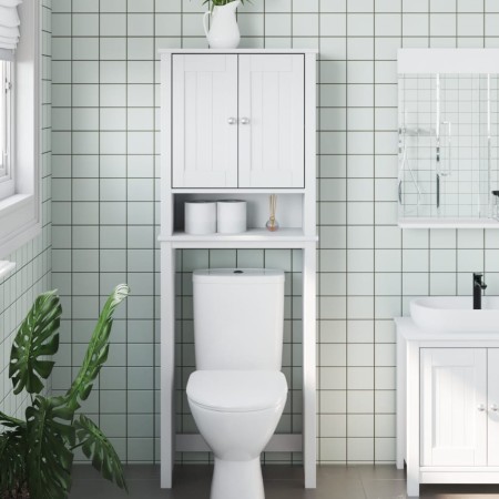 Mueble para inodoro BERG madera maciza blanco 60x27x164,5 cm by , Bathroom furniture - Ref: Foro24-358554, Price: 168,67 €, D...