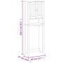 Mueble para inodoro BERG madera maciza blanco 60x27x164,5 cm by , Bathroom furniture - Ref: Foro24-358554, Price: 168,67 €, D...