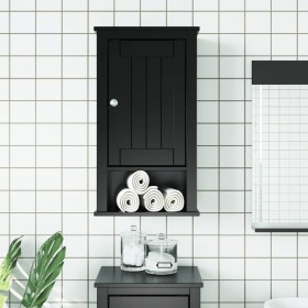 Wandregal Badezimmer BERG Massivholz Kiefer Schwarz 40x27x71,5cm von , Badezimmermöbel - Ref: Foro24-358549, Preis: 78,03 €, ...