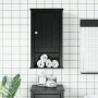 Mueble de pared baño BERG madera maciza pino negro 40x27x71,5cm de , Muebles de baño - Ref: Foro24-358549, Precio: 76,76 €, D...