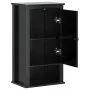 Mueble de pared baño BERG madera maciza pino negro 40x27x71,5cm de , Muebles de baño - Ref: Foro24-358549, Precio: 76,76 €, D...