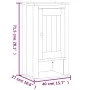 Mueble de pared baño BERG madera maciza pino negro 40x27x71,5cm de , Muebles de baño - Ref: Foro24-358549, Precio: 76,76 €, D...