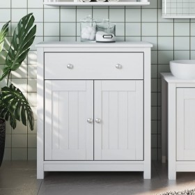 Mueble de baño BERG madera maciza de pino blanco 69,5x34x80 cm de , Muebles de baño - Ref: Foro24-358542, Precio: 161,67 €, D...