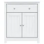 Badezimmermöbel BERG aus massiver Kiefer in Weiß 69,5x34x80 cm von , Badezimmermöbel - Ref: Foro24-358542, Preis: 158,36 €, R...