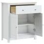 Badezimmermöbel BERG aus massiver Kiefer in Weiß 69,5x34x80 cm von , Badezimmermöbel - Ref: Foro24-358542, Preis: 158,36 €, R...