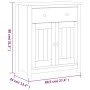 Mueble de baño BERG madera maciza de pino blanco 69,5x34x80 cm de , Muebles de baño - Ref: Foro24-358542, Precio: 158,36 €, D...