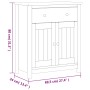 Mueble de baño BERG madera maciza de pino blanco 69,5x34x80 cm by , Bathroom furniture - Ref: Foro24-358542, Price: 161,67 €,...