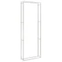 Edelstahl-Holzregal 110x28x312 cm von , Brennholztaschen und -halter - Ref: Foro24-357867, Preis: 102,73 €, Rabatt: %