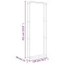 Edelstahl-Holzregal 110x28x312 cm von , Brennholztaschen und -halter - Ref: Foro24-357867, Preis: 102,73 €, Rabatt: %