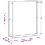 Edelstahl-Holzregal 110x28x116 cm von , Brennholztaschen und -halter - Ref: Foro24-357865, Preis: 54,79 €, Rabatt: %