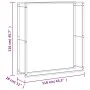 Estante para leña acero inoxidable 110x28x116 cm by , Firewood bags and holders - Ref: Foro24-357865, Price: 53,89 €, Discoun...