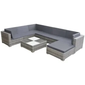8-piece garden furniture set and gray synthetic rattan cushions by vidaXL, Garden sets - Ref: Foro24-42746, Price: 937,54 €, ...