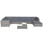 8-piece garden furniture set and gray synthetic rattan cushions by vidaXL, Garden sets - Ref: Foro24-42746, Price: 939,53 €, ...