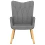 Relaxation armchair with dark gray fabric stool by , Armchairs - Ref: Foro24-327535, Price: 106,98 €, Discount: %