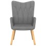 Sillón de relax con taburete tela gris oscuro de , Sillones - Ref: Foro24-327535, Precio: 107,19 €, Descuento: %